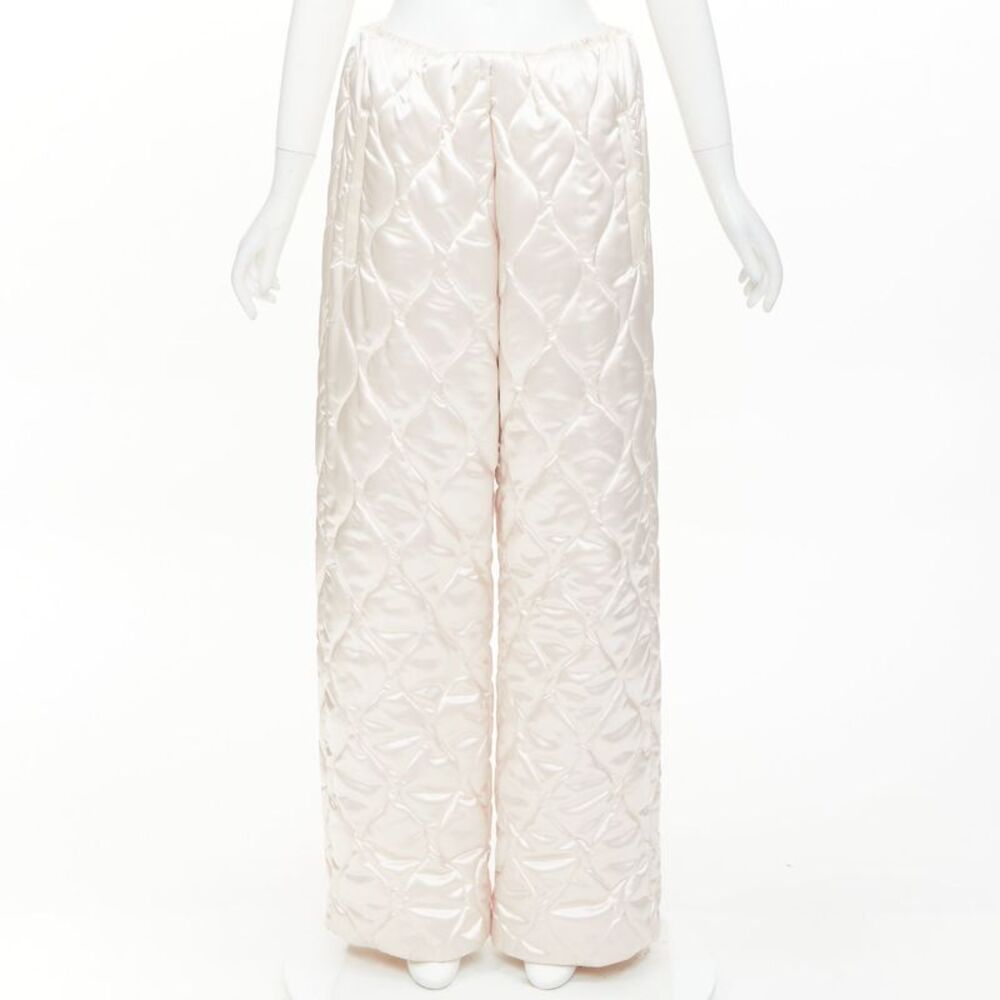 Miu Miu 2021 Quilted Nylon Wide Pants